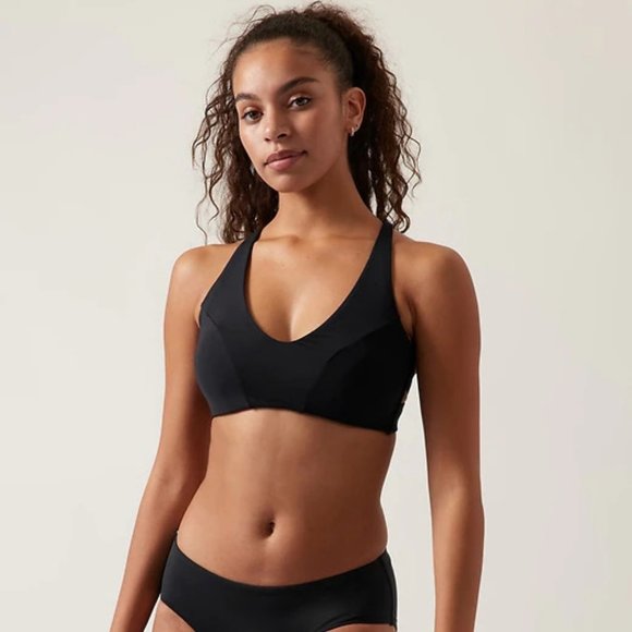 Athleta Triangle Bikini Top D-DD size SP Black - Picture 1 of 4